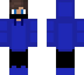 blue hoodie boy