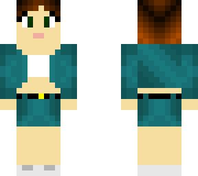 blue skirt girl