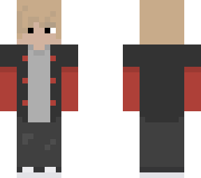 boy with red and black shirt