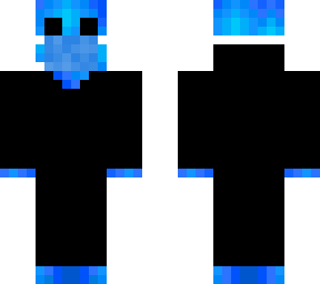 face mask blue creper