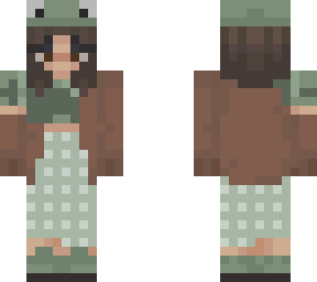 frog girl green