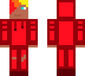 just a red hoodie boy with fire hair.