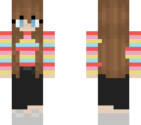 multicolored shirt with black pants
