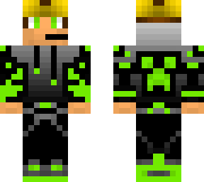 official xsudios minecraft skin (4px) (green edition)