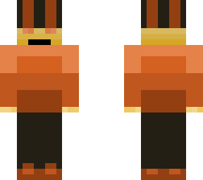 orange hat man