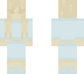 pastel girl two piece blue/turqoise long hair
