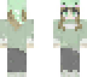 pastel green dino hat