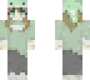 pastel green dino hat