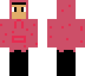pink hoodie man