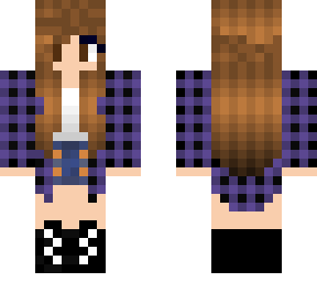plaid shirt girl
