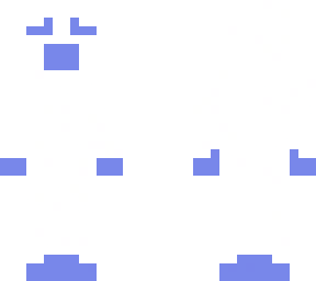 plain blue skin
