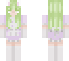 purple and green maid