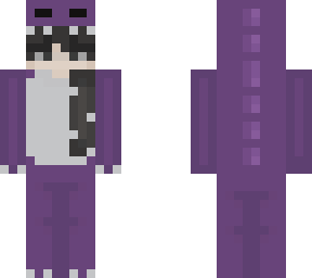 purple dino onesie