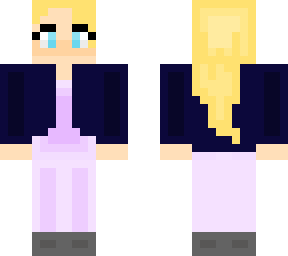 purple pantsuit