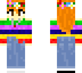 rainbow & flowers