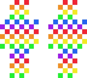 rainbow checkered