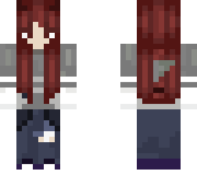 red haired shark skin