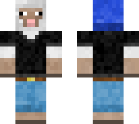 sheep in clothes with a beanie