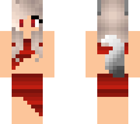 werewolf girl red swimsuit skin