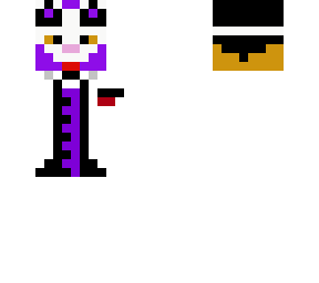 white coat person in a purple tiger mask