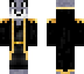 wolvere black robe (gold lining)