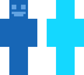 2 sides blue skin