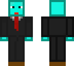 block in a suit