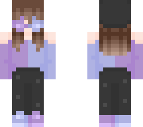 blue and purple split mask