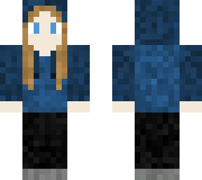 blue hoodie