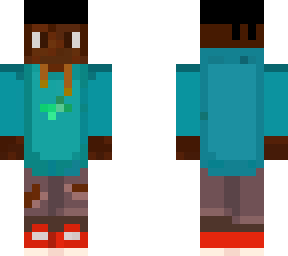 blue hoodie