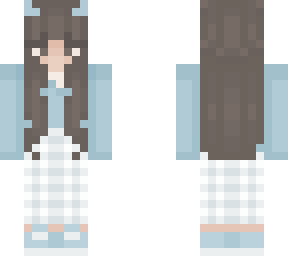 blue horned girl