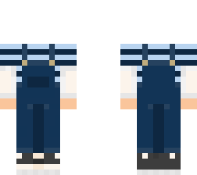 blue overall boy