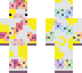 bright yellow cow