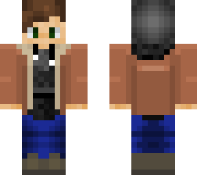 brown sherpa with black hoodie based off of soulsoftys