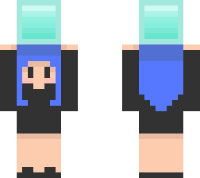 chibi holding a diamond block