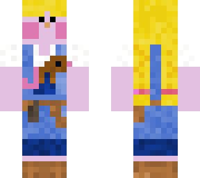 farmer girl and pet rat