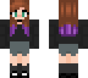 girl with purple hair
