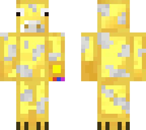 golden cow with infinity gauntlet