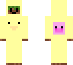 grass block in duck onesie