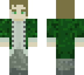 green coat