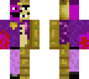 half purple guy half glitchtrap