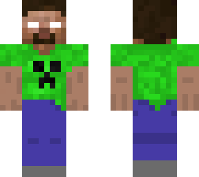 herobrian in a creeper shirt!