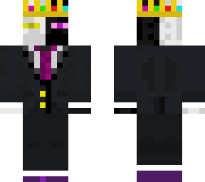 i dont even know what this is idk one side is evil one side is enderman?
