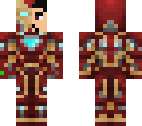 iron man with broken helmet