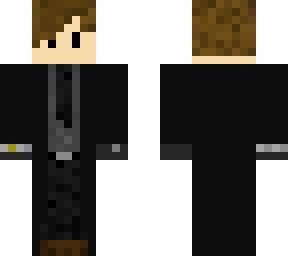 man in black tie