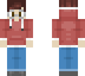 me but minecraft (with glasses)