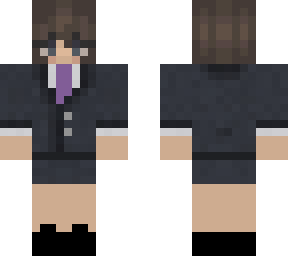 mia jschlatt skin - skirt, purple tie