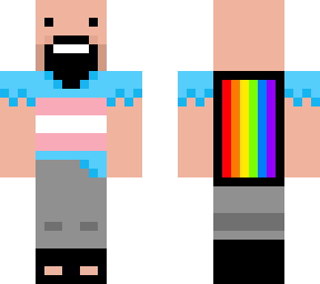 Notch says Trans Rights | Minecraft Skin