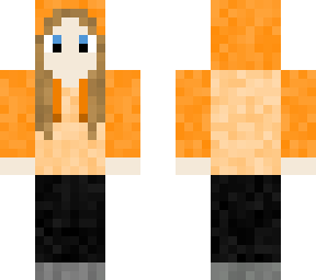 orange hoodie