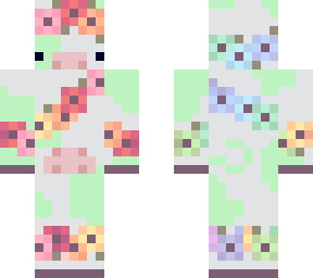 pastel green cow